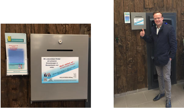 Pfandspendenbox zugunsten der WELFONDER-Stiftung