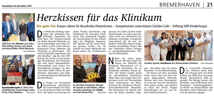 Weiteres Pressebild zu 5.000 Euro für Kinderhospiz Augenstern